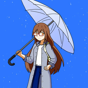 雨の望月