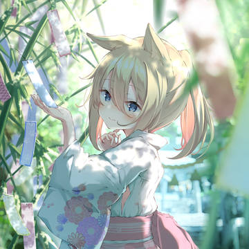 七夕×浴衣の日×ポニーテールの日