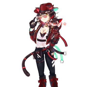 黒牙マウル学術Vの立ち絵