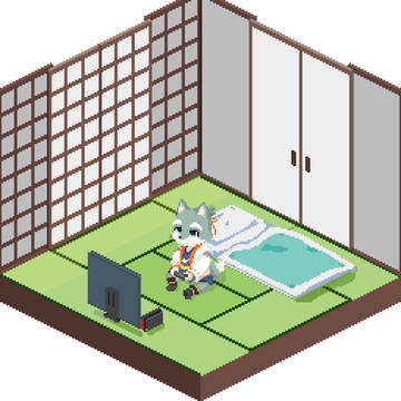 6畳間の夏助さん