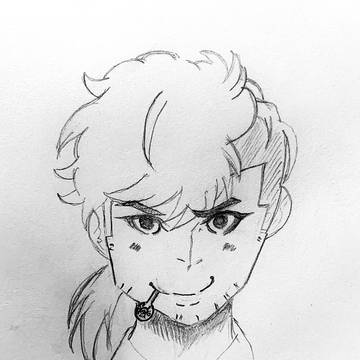 ウマ娘のトレーナー・ゴルシ描きました!