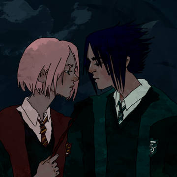 SasuSaku crossover (HP AU)