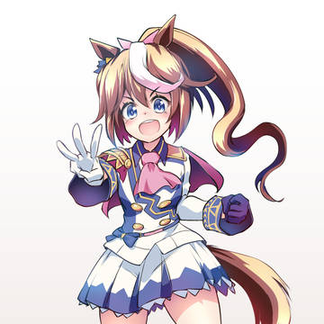 インスパイア模写で描くトウカイテイオー( ´ ▽ ` )ノ