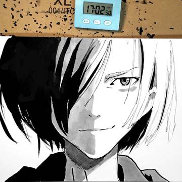 一発描きのユーリくん
