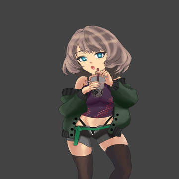 4頭身タピオカ娘