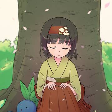 エリカとナゾノクサ Erika with Oddish