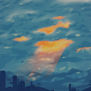 今日見た空