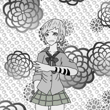 中島敦に制服（女生徒）を着せてみた