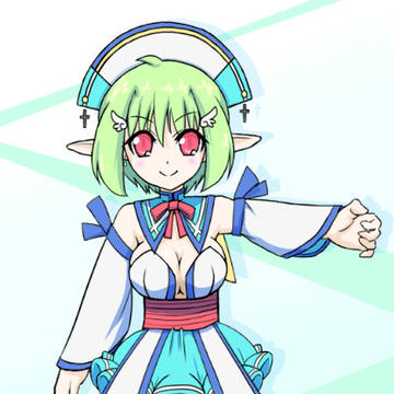 線画お借りして塗ってみた！