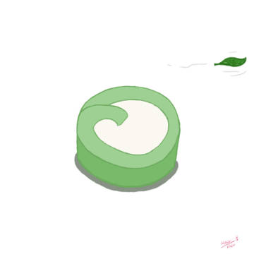 Matcha roll cake