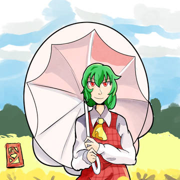 風見幽香とひまわり畑