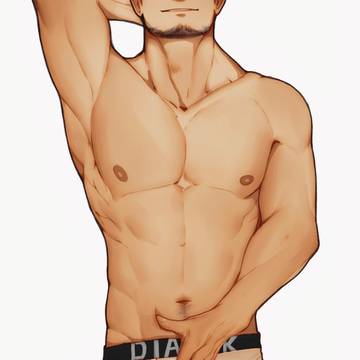 馋人的青年男子肉体