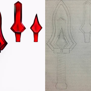 武器落書き+色付け