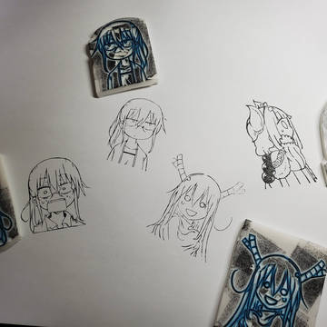 小林さんちのメイドラゴン　消しゴムはんこ