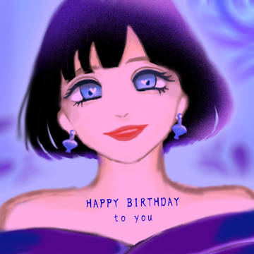 フォロワーさんの誕生日に描いたイラスト