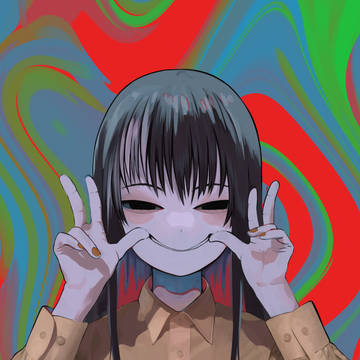 目付きの悪い女の子