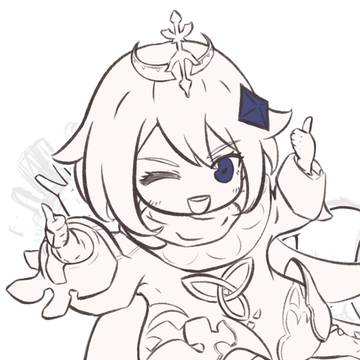 パイモンちゃんラフ