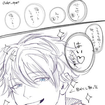 五条悟に顔面の良さを利用してこういうことしてほしいって落描き