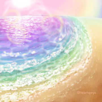 pink beach