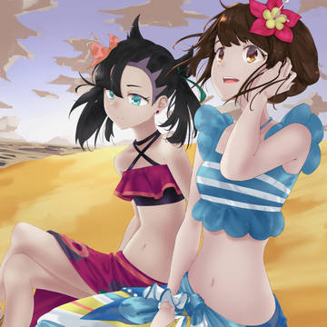 ユウリとマリィ夏コス２０２１