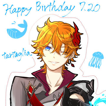 【原神】タルタリヤ誕生日2021.07.20