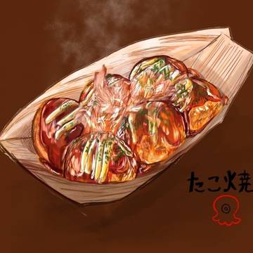 縁日のたこ焼き
