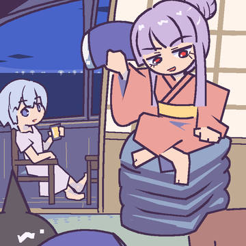 イカ漁船の見える宿