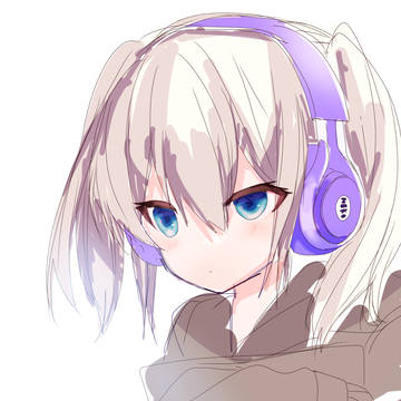 ヘッドフォン女子