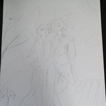 イラスト製作途中