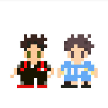 【HQドット絵】日本代表AT岩ちゃん×アルゼンチン代表オイカワ