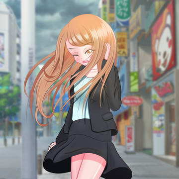 やーん!風強いぃ💦