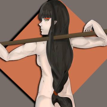 Hinoa Fighting Pose