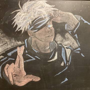 黒板アート(五条悟)