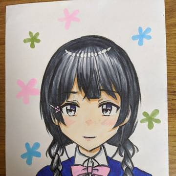 委員長の似顔絵