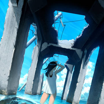 覆う青