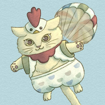 空から猫ちゃん襲来！