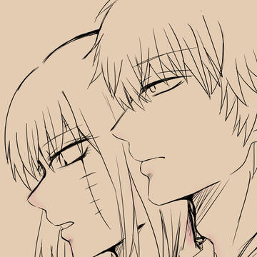 銀月落書き