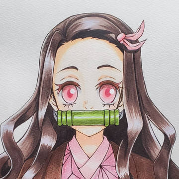 禰豆子(アナログ絵)