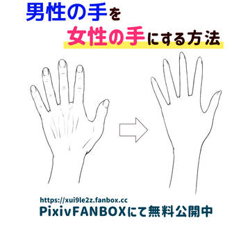 男性の手を女性の手にする方法