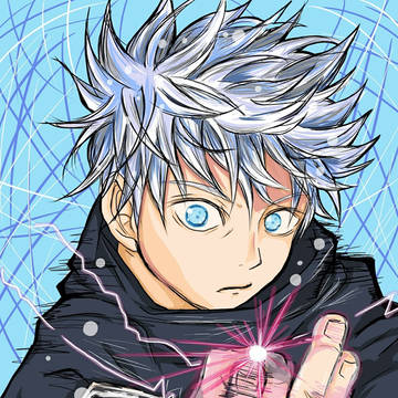 五条先生を描いてみました。