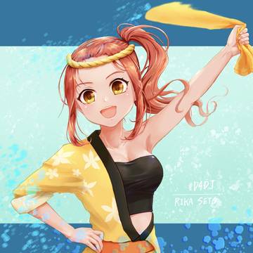 D4DJファンアート:瀬戸リカ　夏仕様