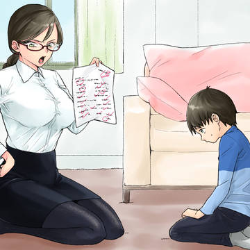 お勉強ママと懲らしめえっち