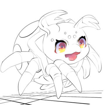 楽書き蜘蛛子