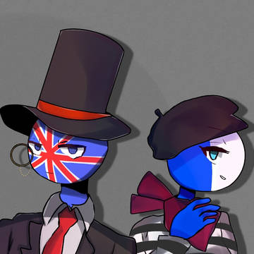 countryhumans England & France
