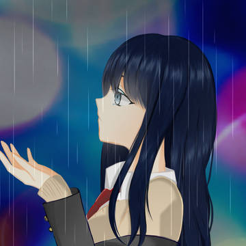 雨の女の子