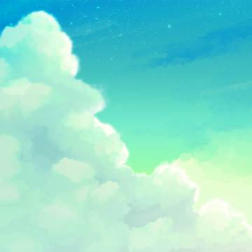 お空の練習 その2(朝、昼、夕、夜)