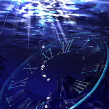 海中、ダイヤ、文字盤