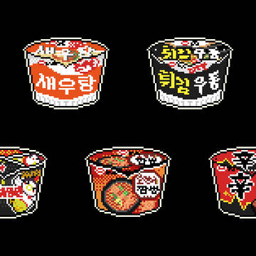 【ドット絵】 カップ麺