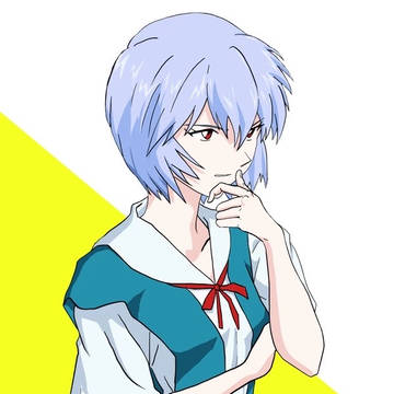 考える綾波レイ