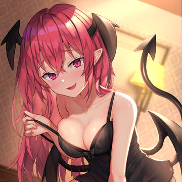 キャミソール姿で襲いに来た小悪魔さん